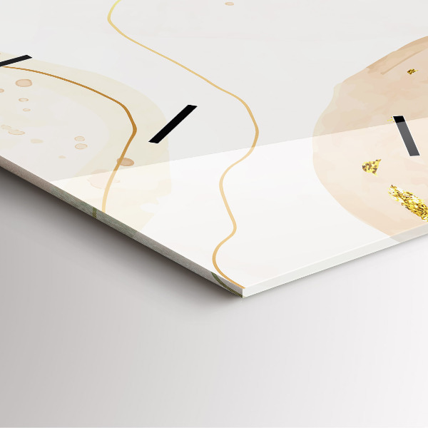 Štvorcové hodiny Vodové škvrny