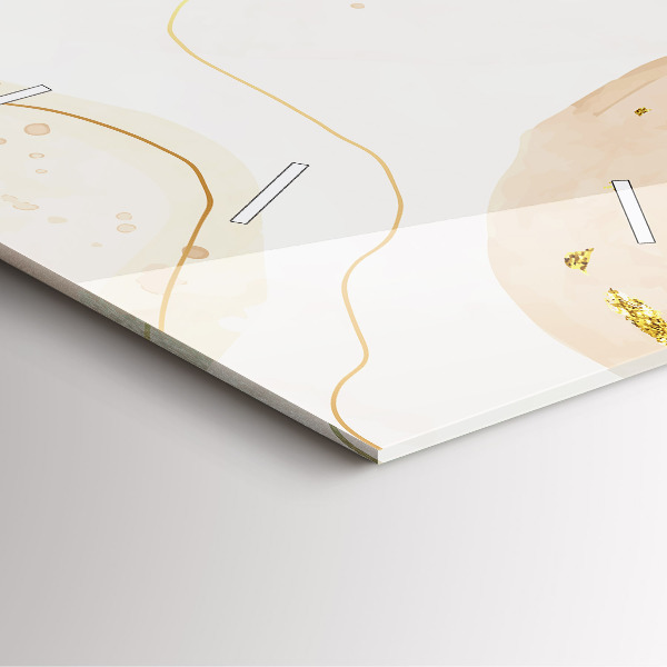 Štvorcové hodiny Vodové škvrny