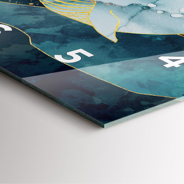 Štvorcové hodiny Abstraktná veľryba