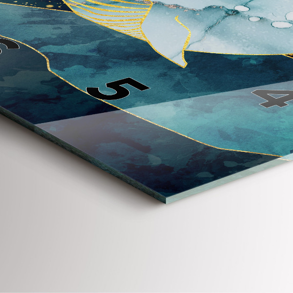 Štvorcové hodiny Abstraktná veľryba