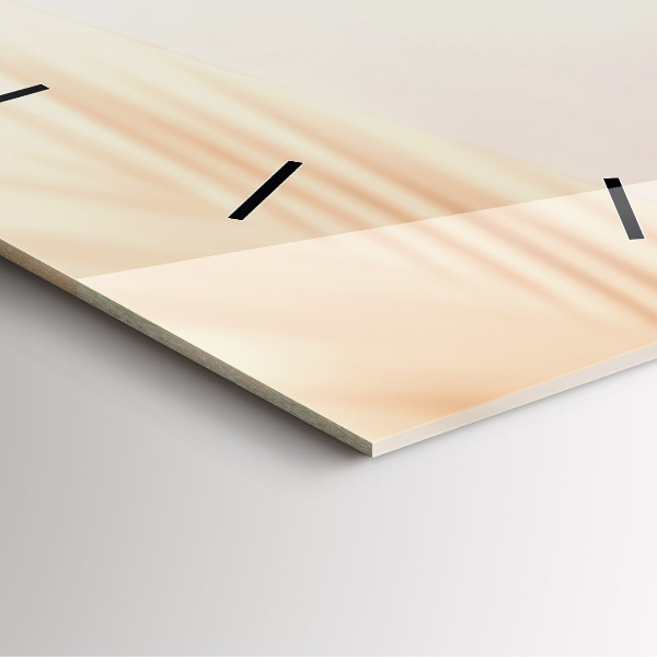 Štvorcové hodiny Krémová abstrakcia