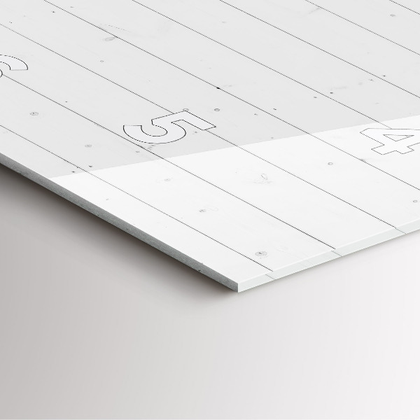 Štvorcové hodiny Vzor drevených panelov