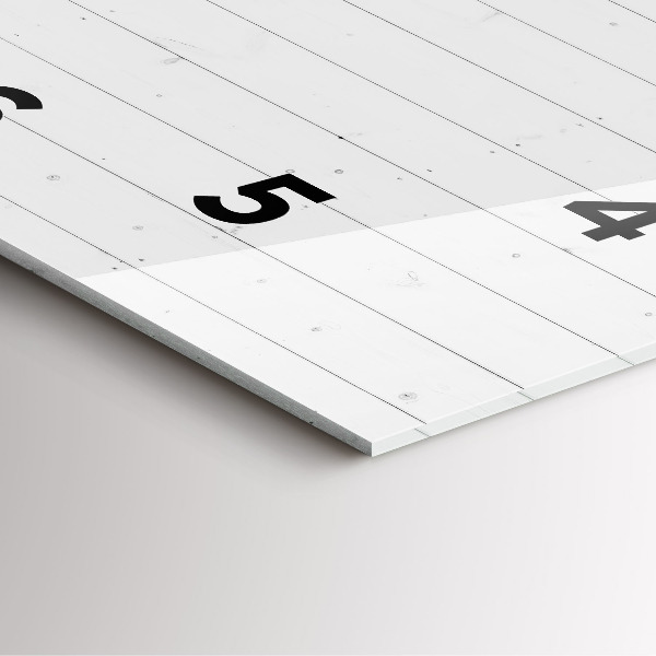 Štvorcové hodiny Vzor drevených panelov