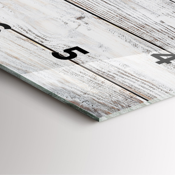 Štvorcové hodiny Maľované dosky