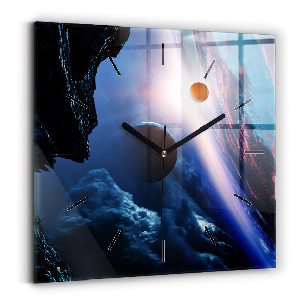 Štvorcové hodiny Veľká galaxia