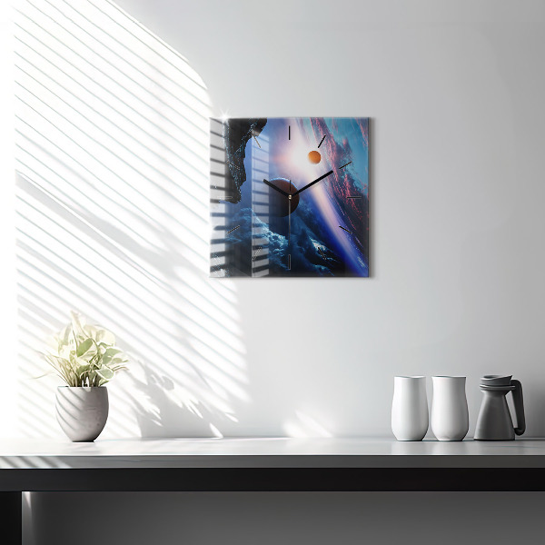 Štvorcové hodiny Veľká galaxia