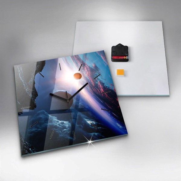 Štvorcové hodiny Veľká galaxia