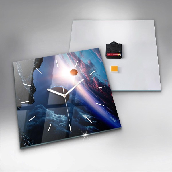 Štvorcové hodiny Veľká galaxia