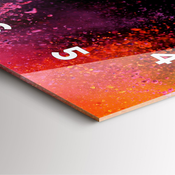 Štvorcové hodiny Explózia farieb