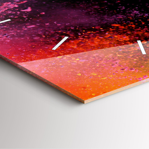 Štvorcové hodiny Explózia farieb