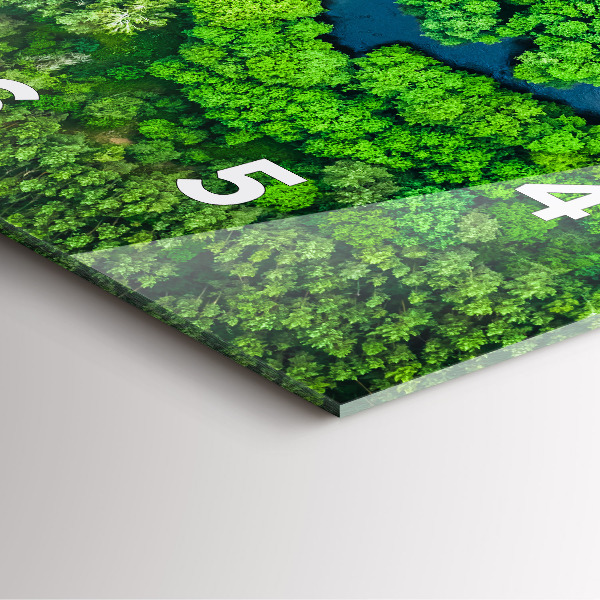 Štvorcové hodiny Rieka v lese