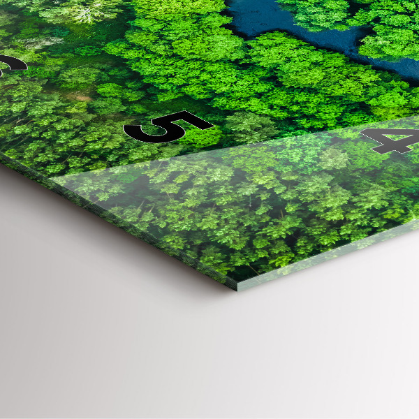 Štvorcové hodiny Rieka v lese