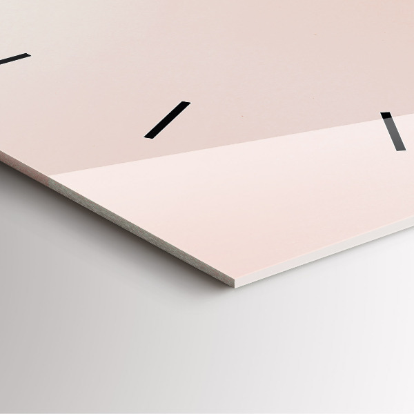 Štvorcové hodiny Zlaté tropické listy