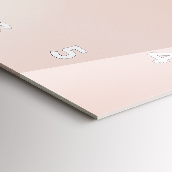 Štvorcové hodiny Zlaté tropické listy