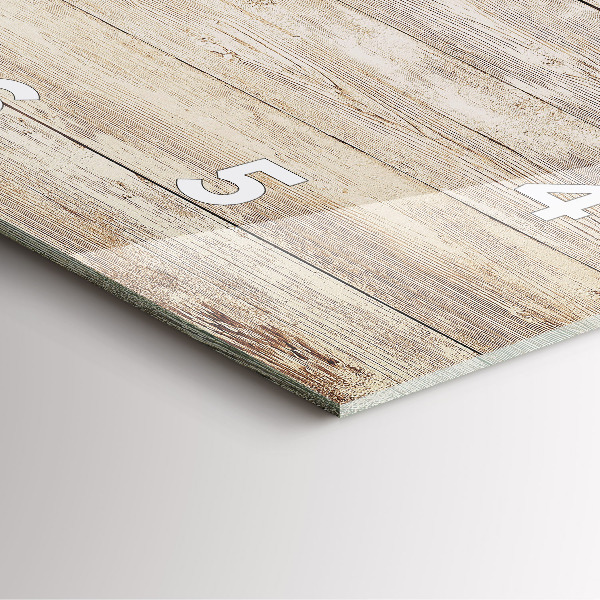 Štvorcové hodiny Drevené panely