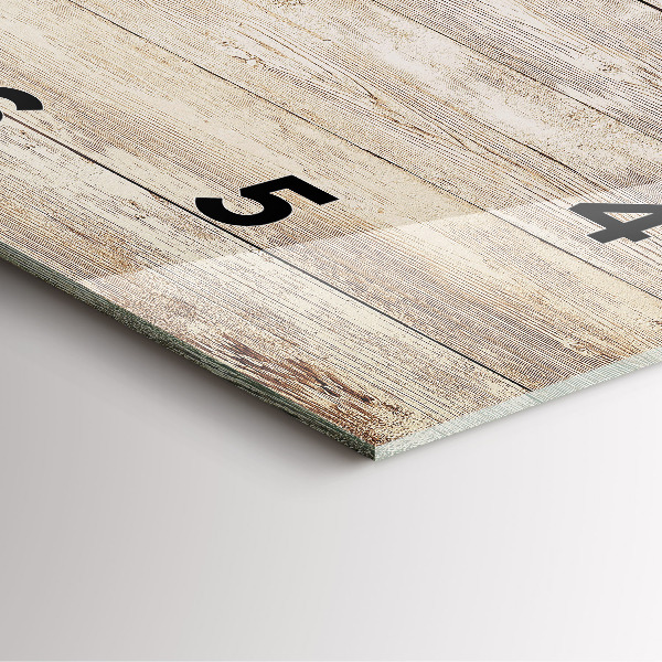 Štvorcové hodiny Drevené panely