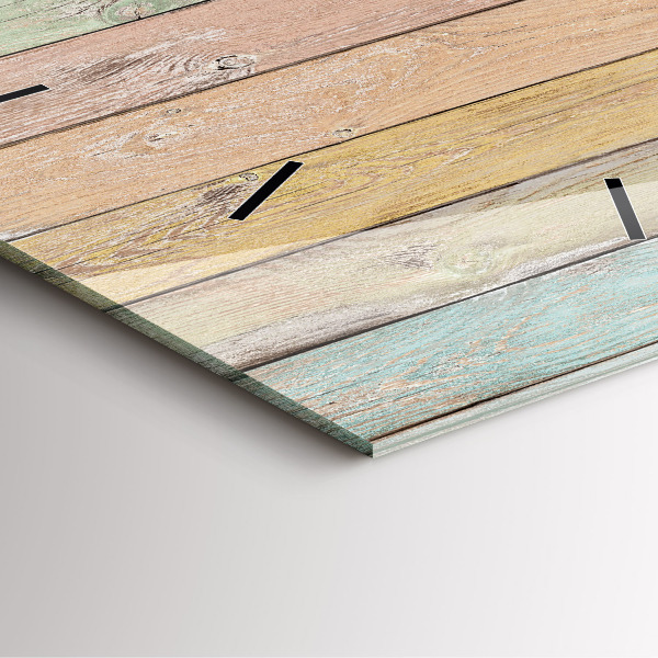 Štvorcové hodiny Farebné dosky