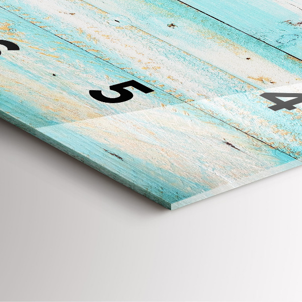 Štvorcové hodiny Modré dosky