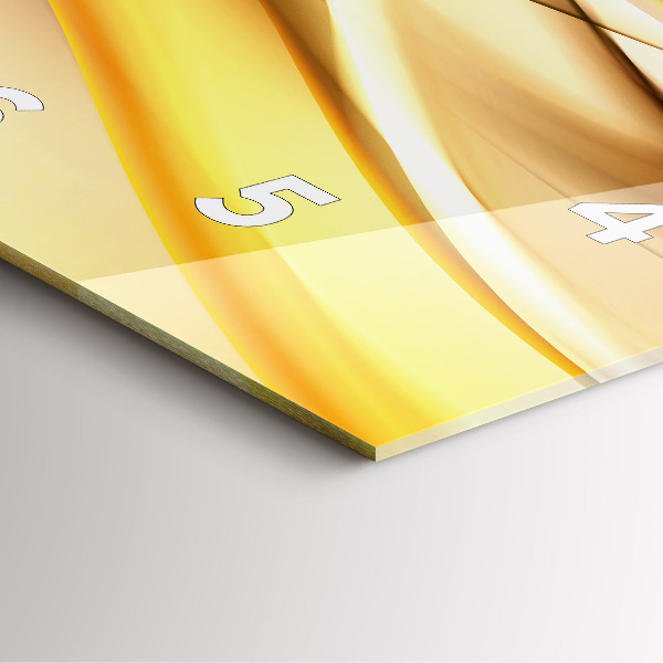 Štvorcové hodiny Vlnová abstrakcia