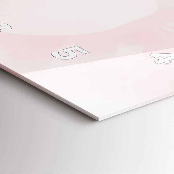 Štvorcové hodiny Kvitnúce ruže