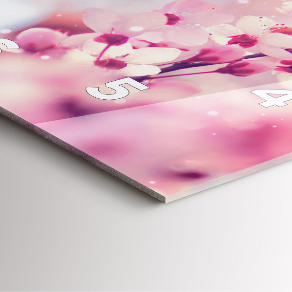 Štvorcové hodiny Jarné kvety