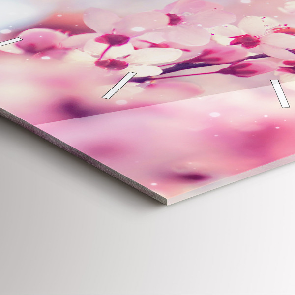 Štvorcové hodiny Jarné kvety