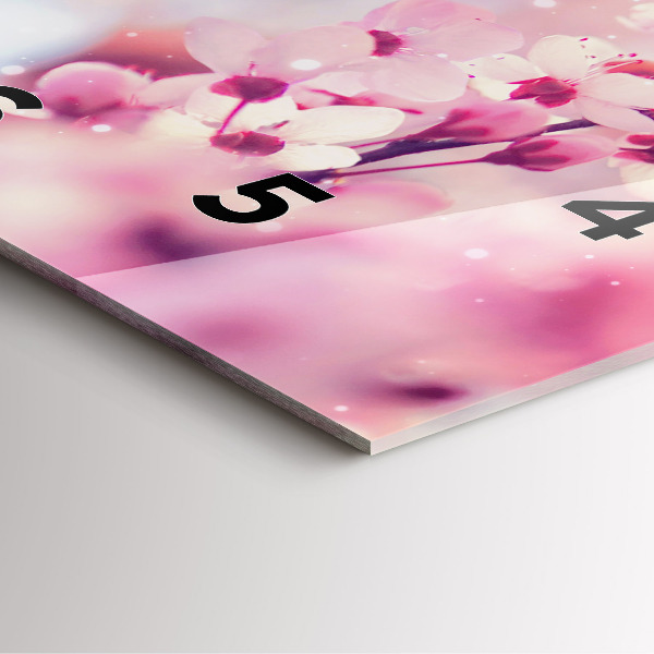 Štvorcové hodiny Jarné kvety