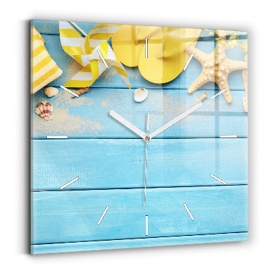 Štvorcové hodiny Plážové doplnky a dosky