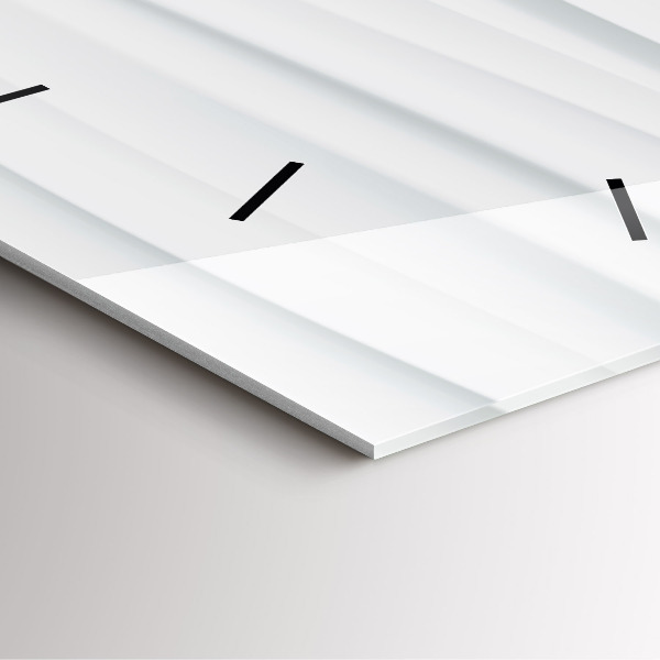 Štvorcové hodiny Textúra vĺn