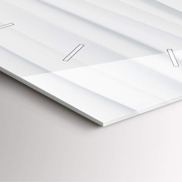 Štvorcové hodiny Textúra vĺn