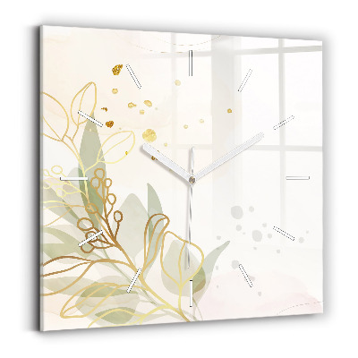 Štvorcové hodiny Pastelová abstrakcia