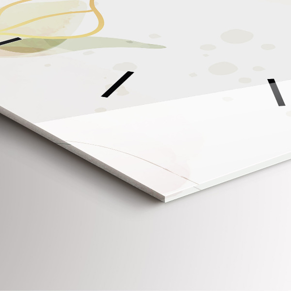 Štvorcové hodiny Pastelová abstrakcia