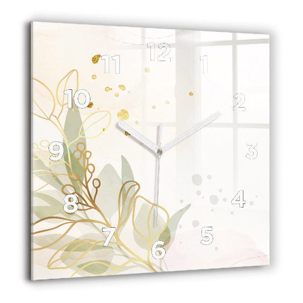 Štvorcové hodiny Pastelová abstrakcia