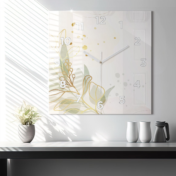 Štvorcové hodiny Pastelová abstrakcia