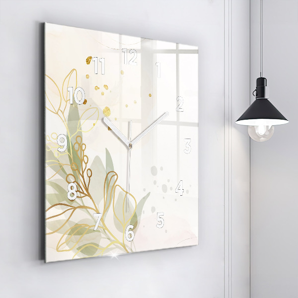 Štvorcové hodiny Pastelová abstrakcia