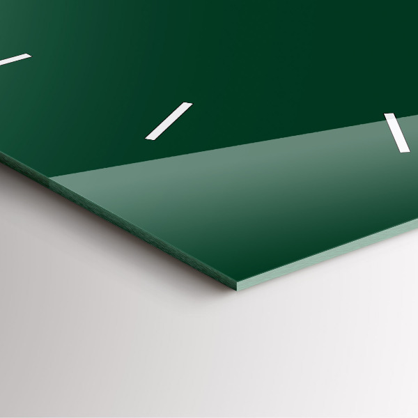 Štvorcové hodiny Farba fľaše zelená