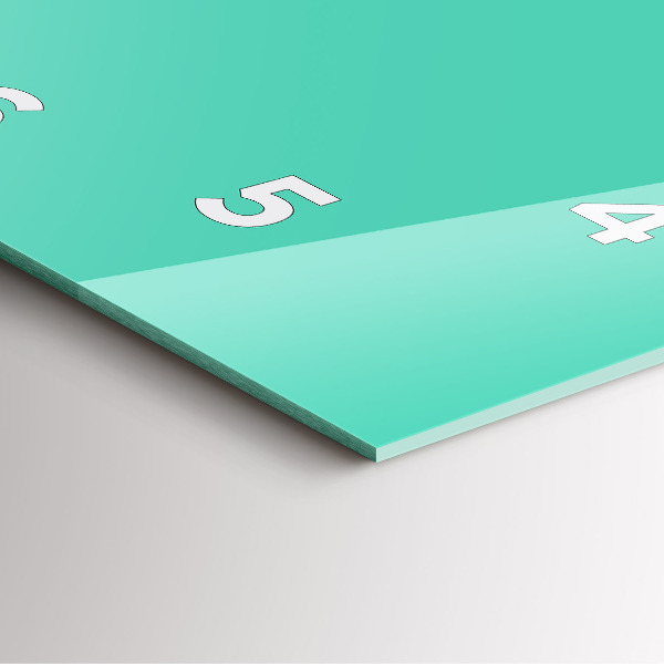 Štvorcové hodiny Tyrkysová