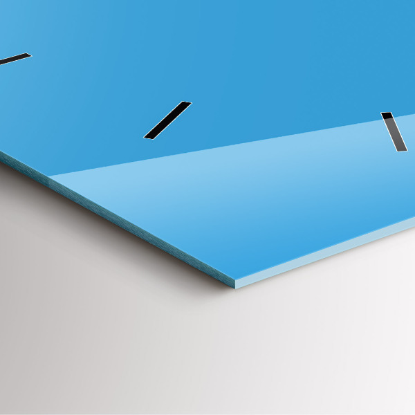 Štvorcové hodiny Modrá