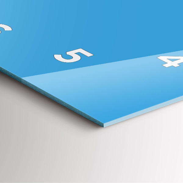 Štvorcové hodiny Modrá