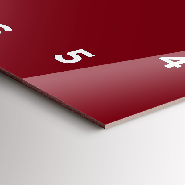 Štvorcové hodiny Burgundsko