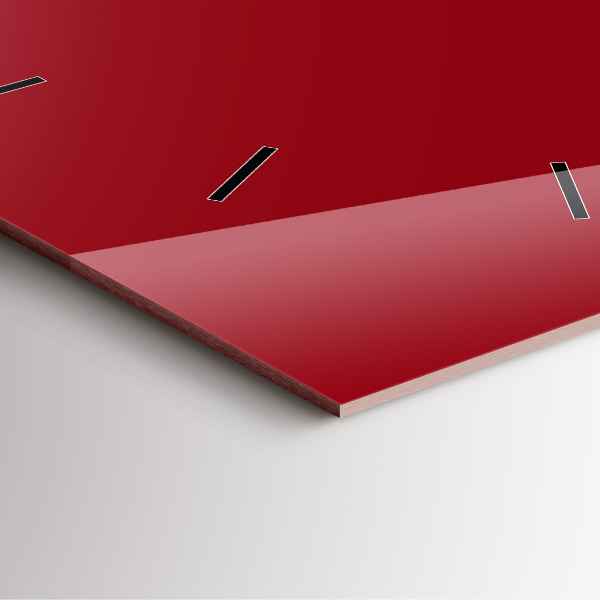 Štvorcové hodiny Červená