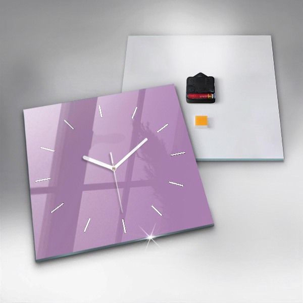 Štvorcové hodiny Lilac