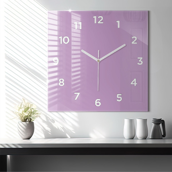 Štvorcové hodiny Lilac