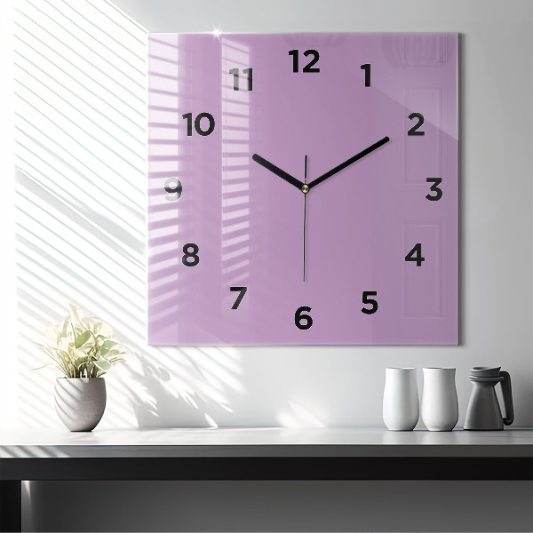 Štvorcové hodiny Lilac