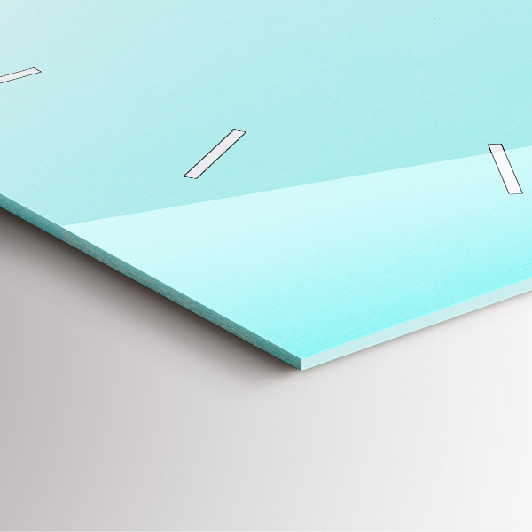 Štvorcové hodiny Zelené palmy