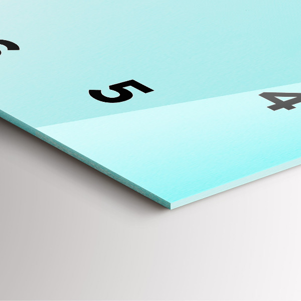 Štvorcové hodiny Zelené palmy