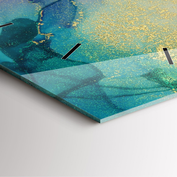 Štvorcové hodiny Farebná abstrakcia