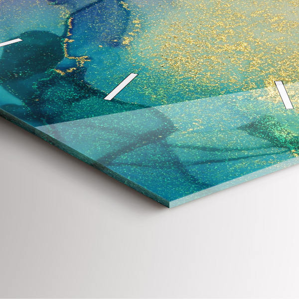 Štvorcové hodiny Farebná abstrakcia