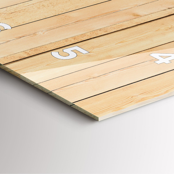 Štvorcové hodiny Drevené dosky