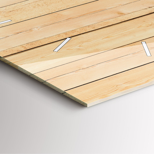 Štvorcové hodiny Drevené dosky